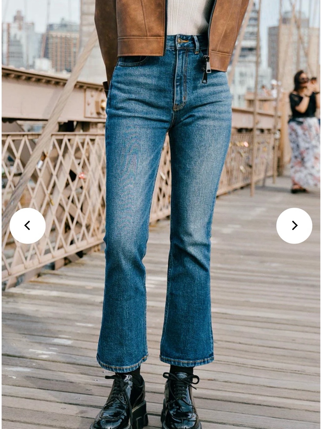 Petite Studio Nyc X Suggyl Libbey Blue Crop Flare Jeans — image 2 of 8